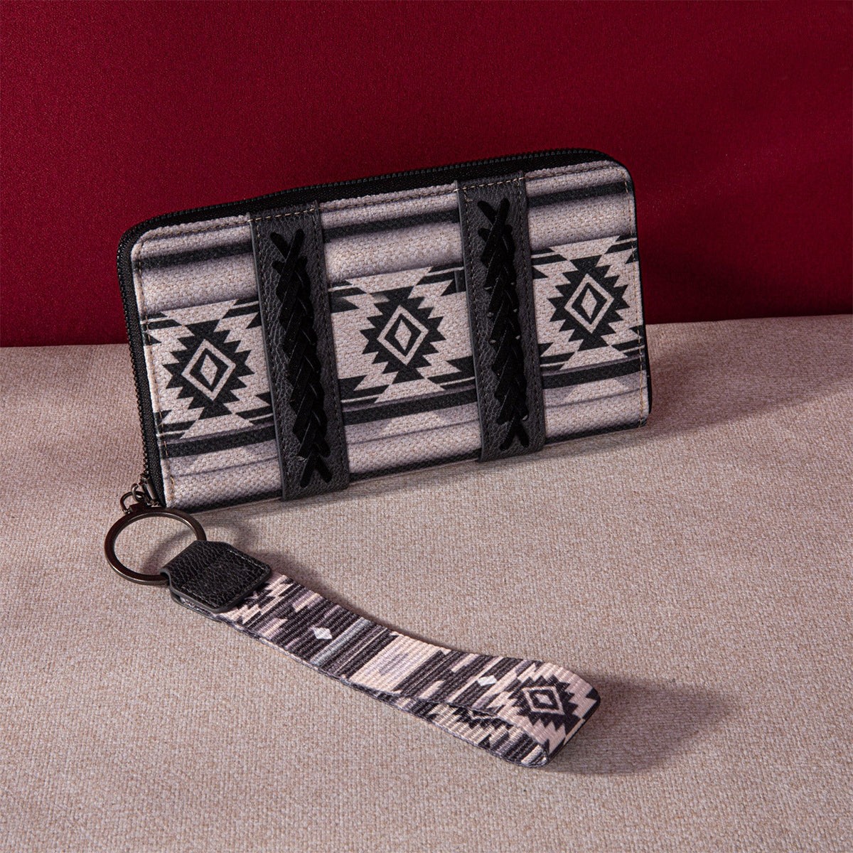 Wholesale Aztec Retro Cotton Linen Bohemian Style Women's Hand Wallet Card Holder